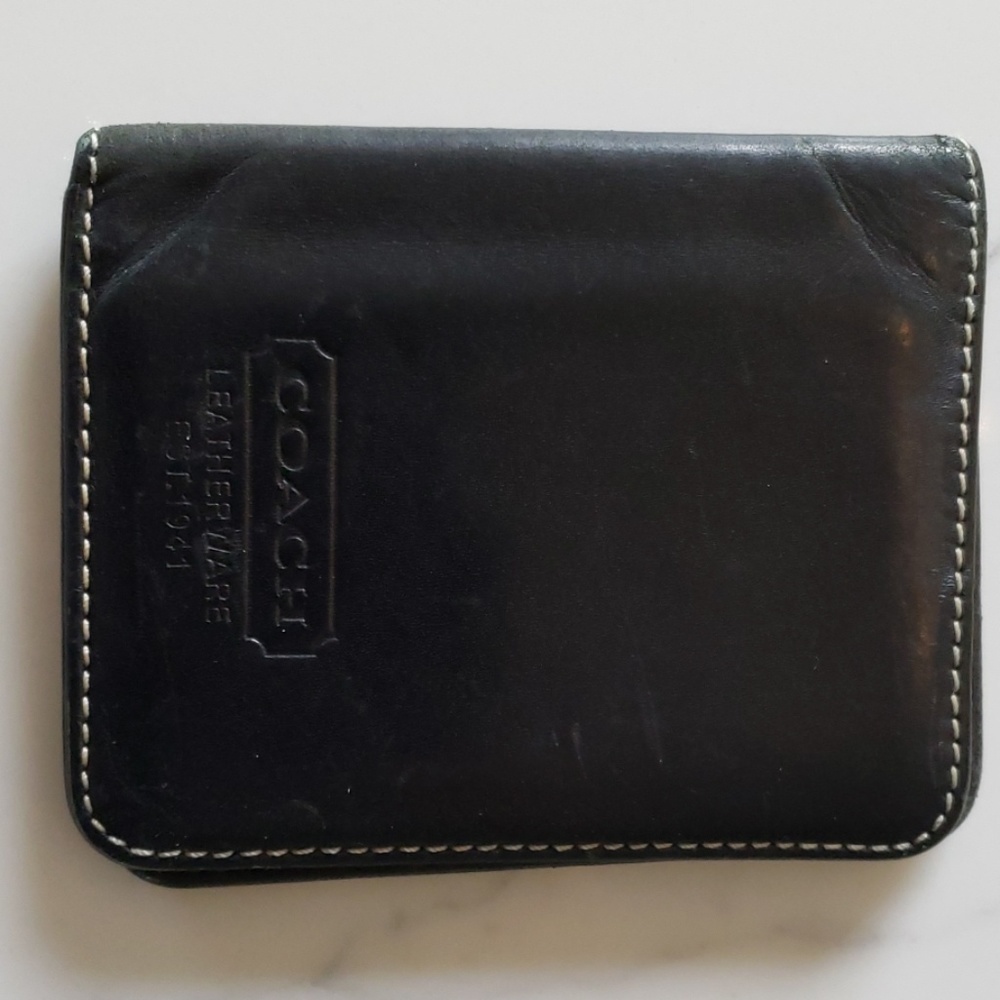 100% genuine coach leather wallet